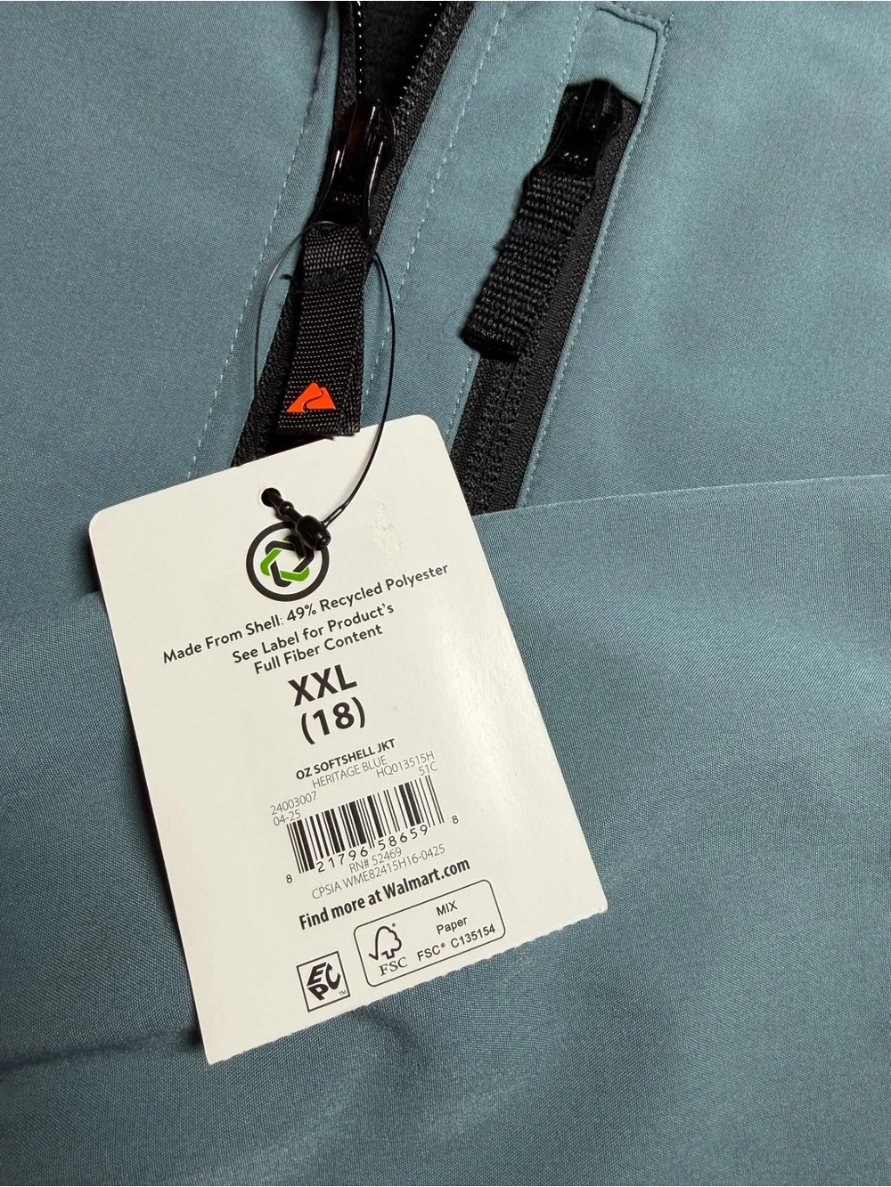 Ozark Trail Kids Softhell Waterproof/ wind resistant Jacket Size 18